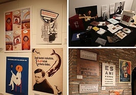 Erakusketaren irudi batzuk.