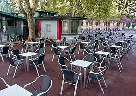 El kiosko del parque de Doña Casilda.