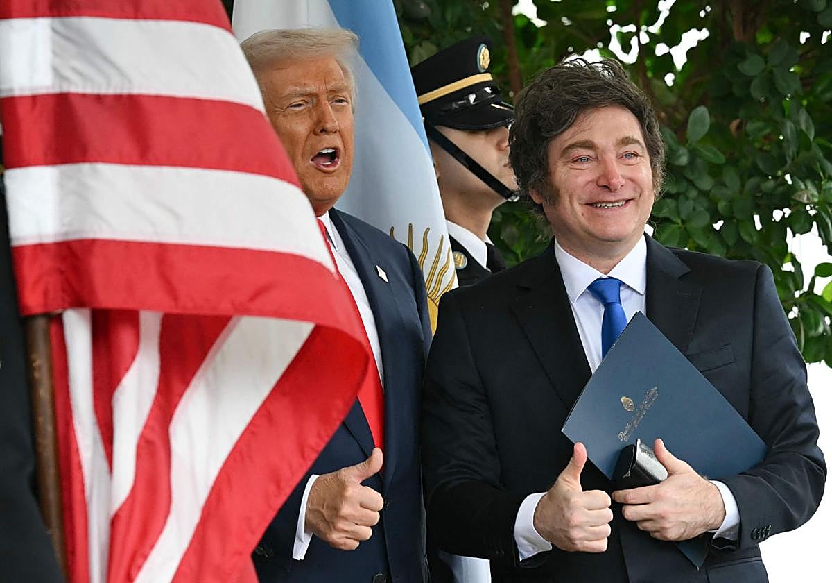 Donald Trump eta Javier Milei.