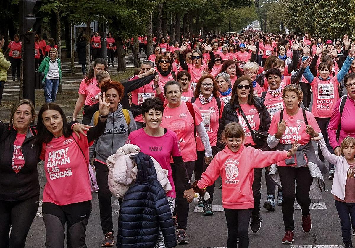 Álava se mueve este domingo contra el cáncer con marchas en Vitoria y Oion