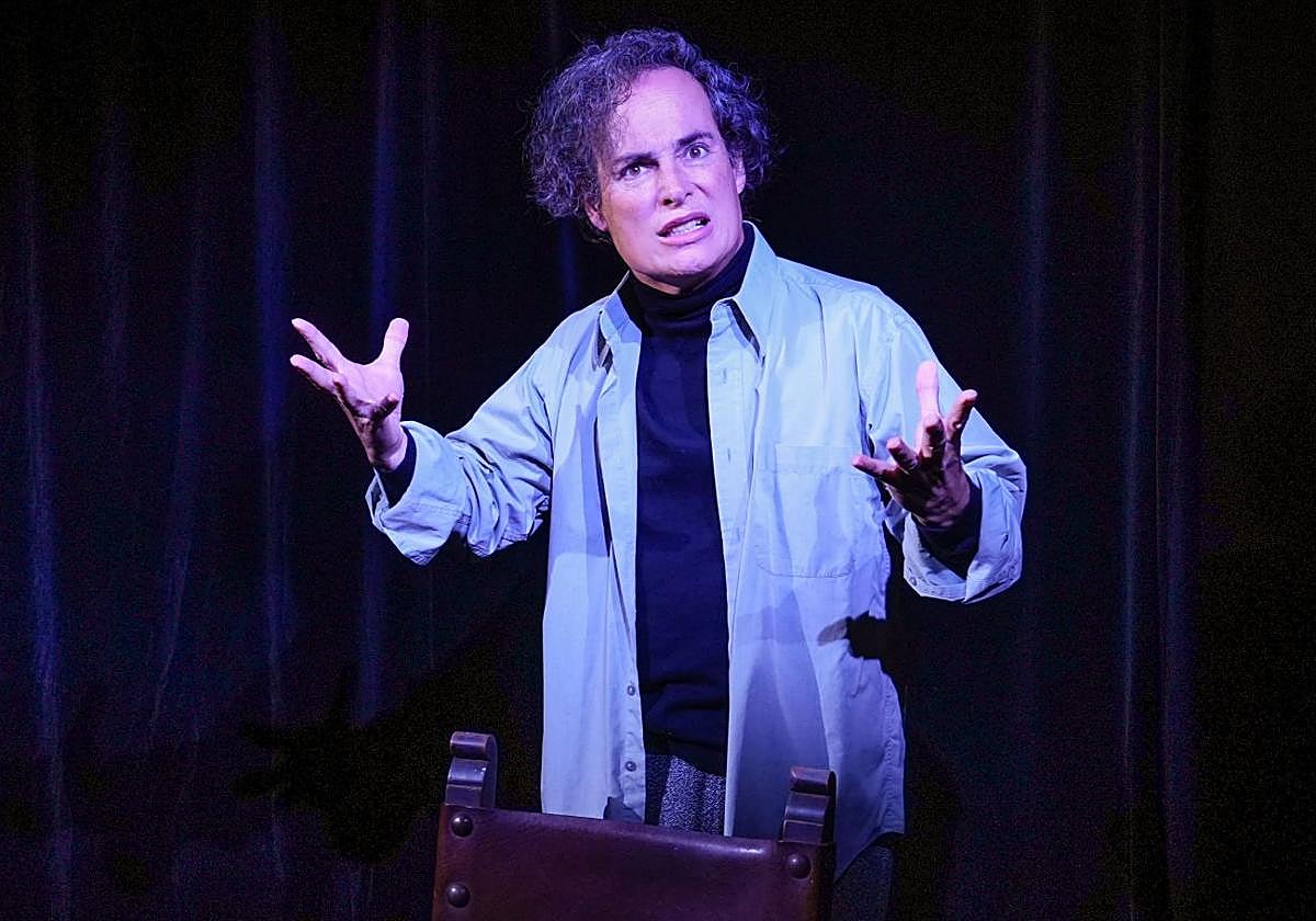 Iker Ortiz de Zárate en plena actuación.