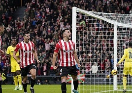 Partido de Liga que se disputó en San Mamés entre el Athletic y el Villarreal.