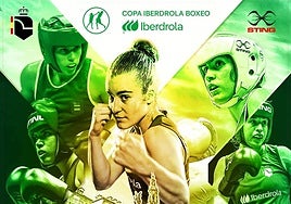 Cartel promocional de la Copa Iberdrola de Boxeo femenino.