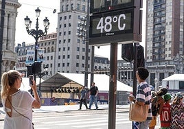 Ola de calor en Bilbao en agosto.