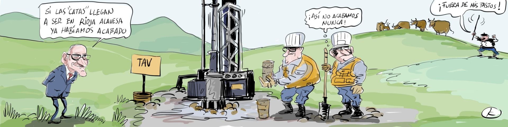 La viñeta de Cerrajería sobre la falta de avances en el TAV