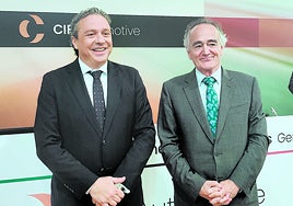 Jesús María Herrera y Antón Pradera, consejero delegado y presidente de CIE Automotive, respectivamente.