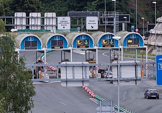Peaje de los túneles de Artxanda.