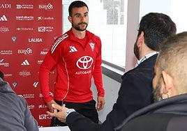 Sergio Postigo, a primera hora de esta tarde en la sala de prensa.