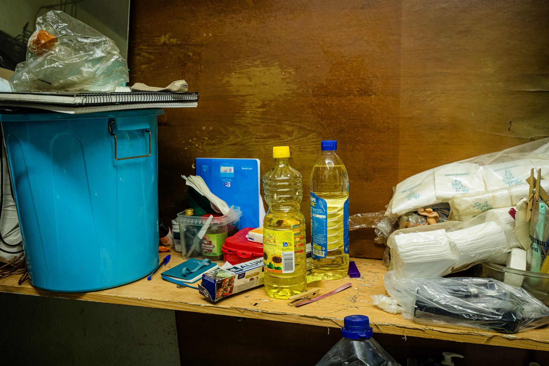 Así era el camarote en el que vivió un año Josefina tras ser okupada su casa en Vitoria