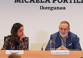 Sara Buesa y Óscar Beltrán de Otálora, al comienzo de las jornadas.