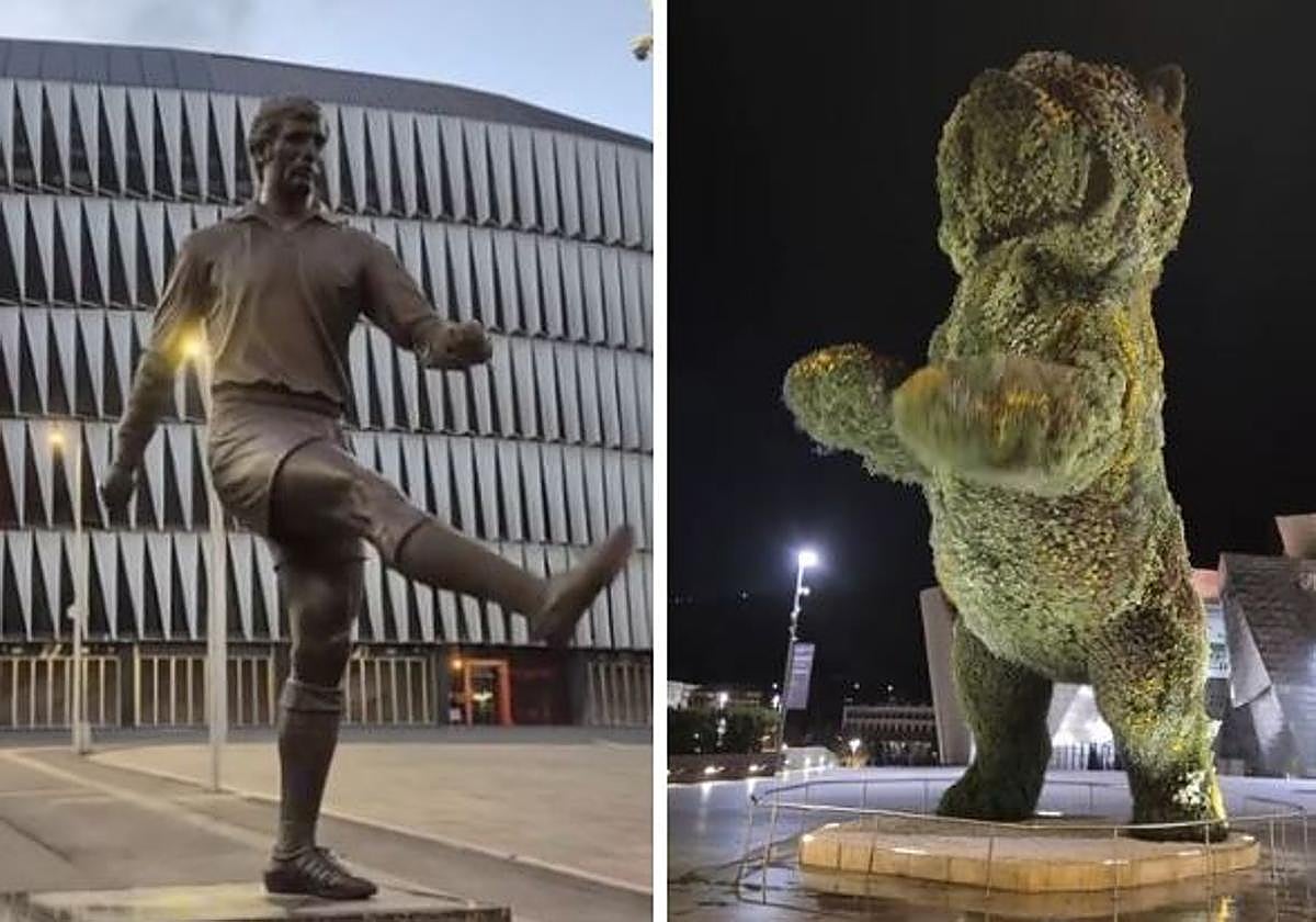 Iribar, 'Puppy'... los iconos de Bilbao cobran vida gracias a la inteligencia artificial