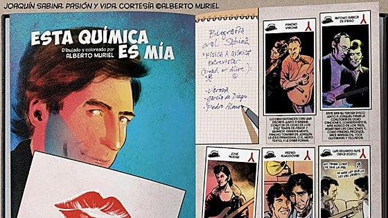 La vida crápula y los milagros musicales de Sabina, en viñetas