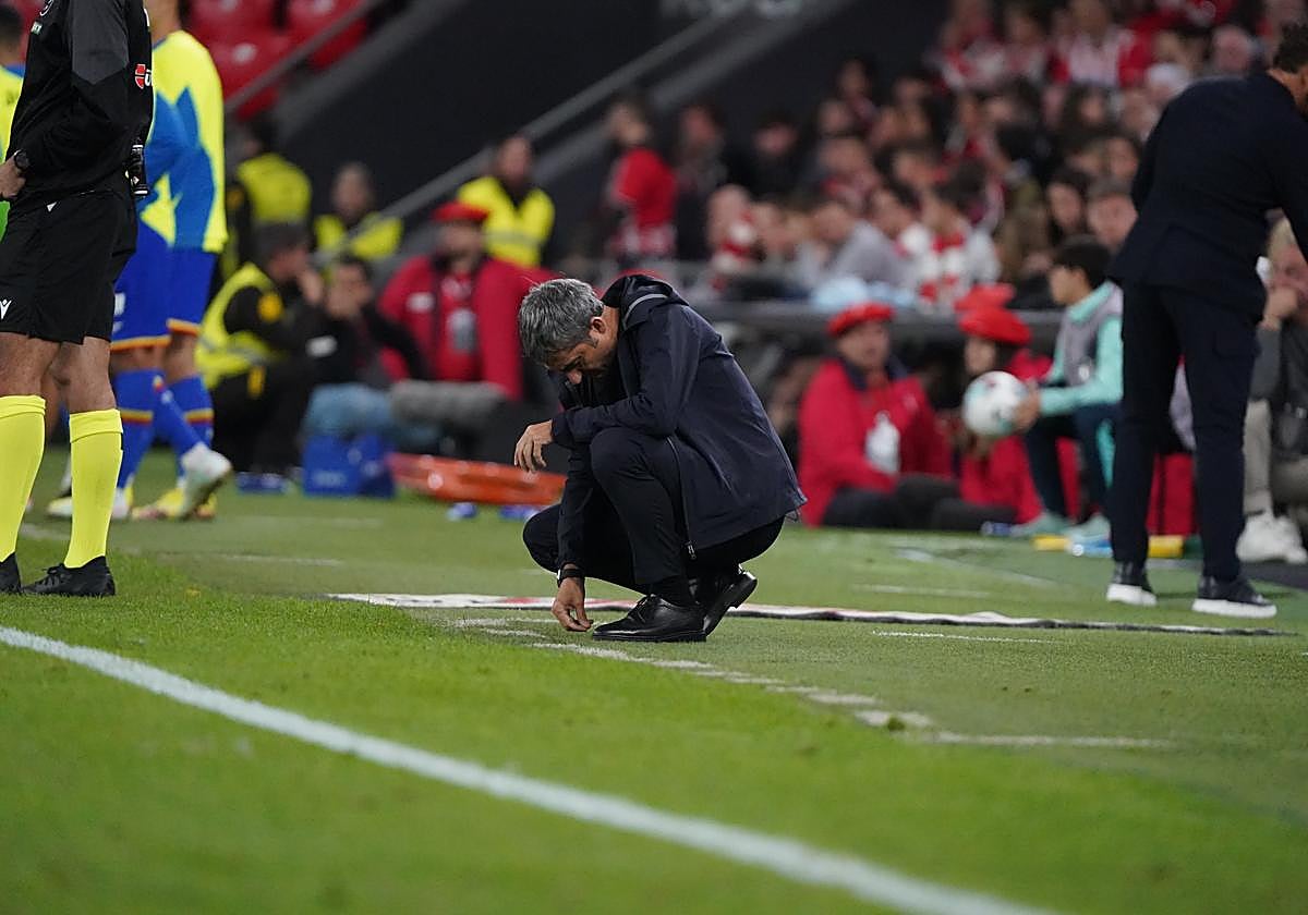 Valverde se lamenta durante la derrota del sábado ante el Getafe