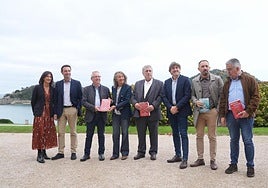 Eguiguren, arropado en San Sebastián por la plana mayor del PSE-EE.