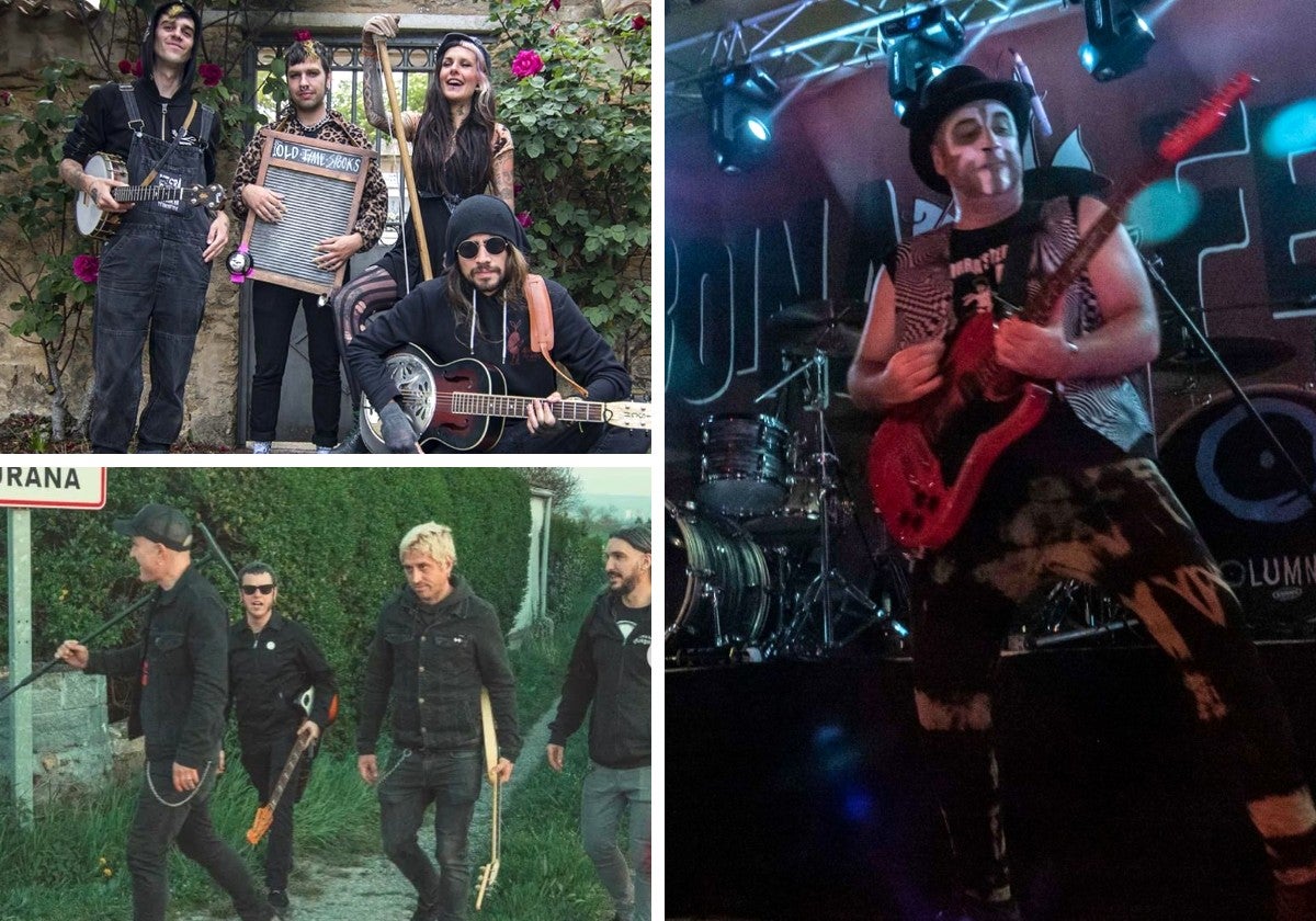 Old Time Spooks, Caimán y The Birra's Terror, tres de los grupos que participan en el aniversario de Orbain.