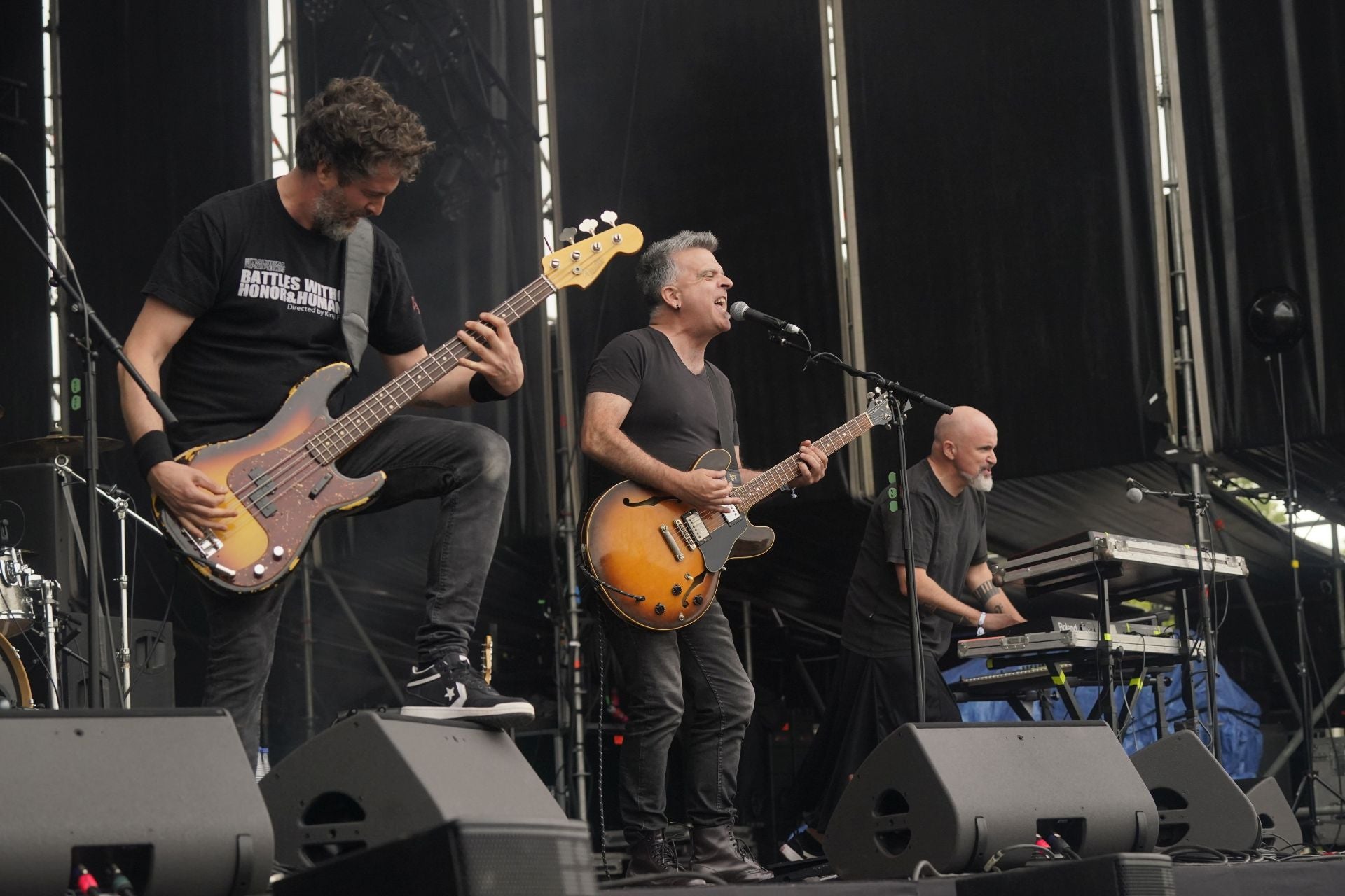 La banda de Mungia, durante su actuación en el Azkena en 2024.