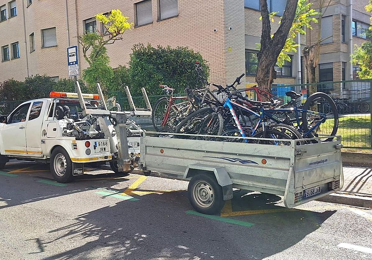 Las bicis que han sido recuperadas.