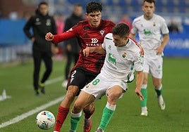 Hugo Novoa jugó 70 minutos ante el Racing.