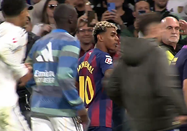 Lamine, a Vinicius en el clásico: «¿Nos pegamos?»