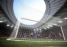 Un momento del Athletic-Getafe.