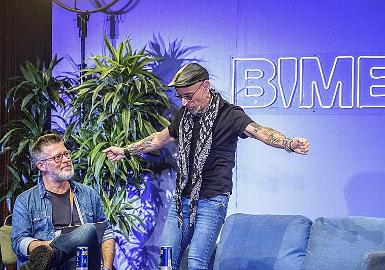 Fito, junto a Héctor de Miguel este miércoles en el BIME.