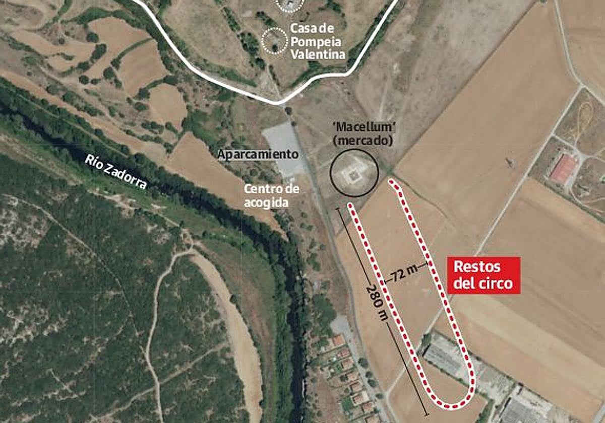 Vista de la ubicación del circo