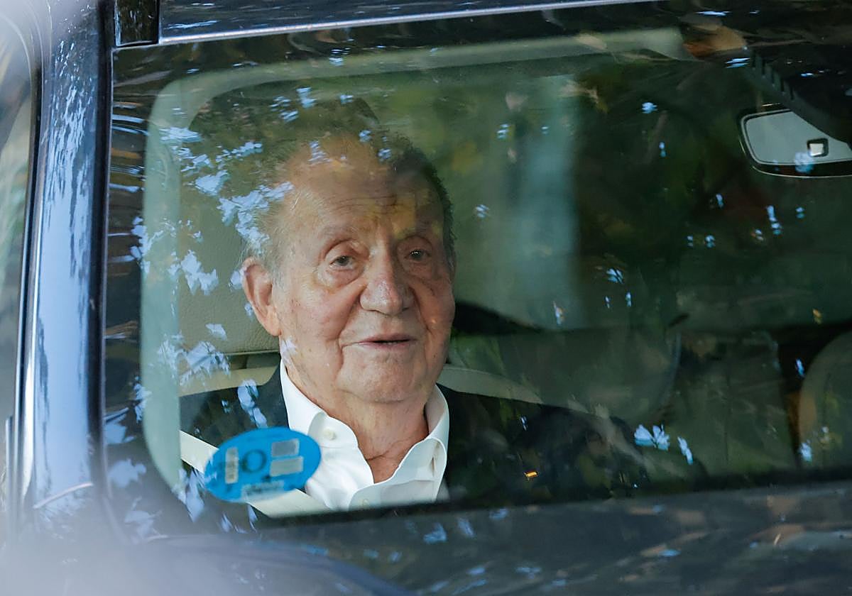 Juan Carlos I, en una reciente visita a Sanxenxo.