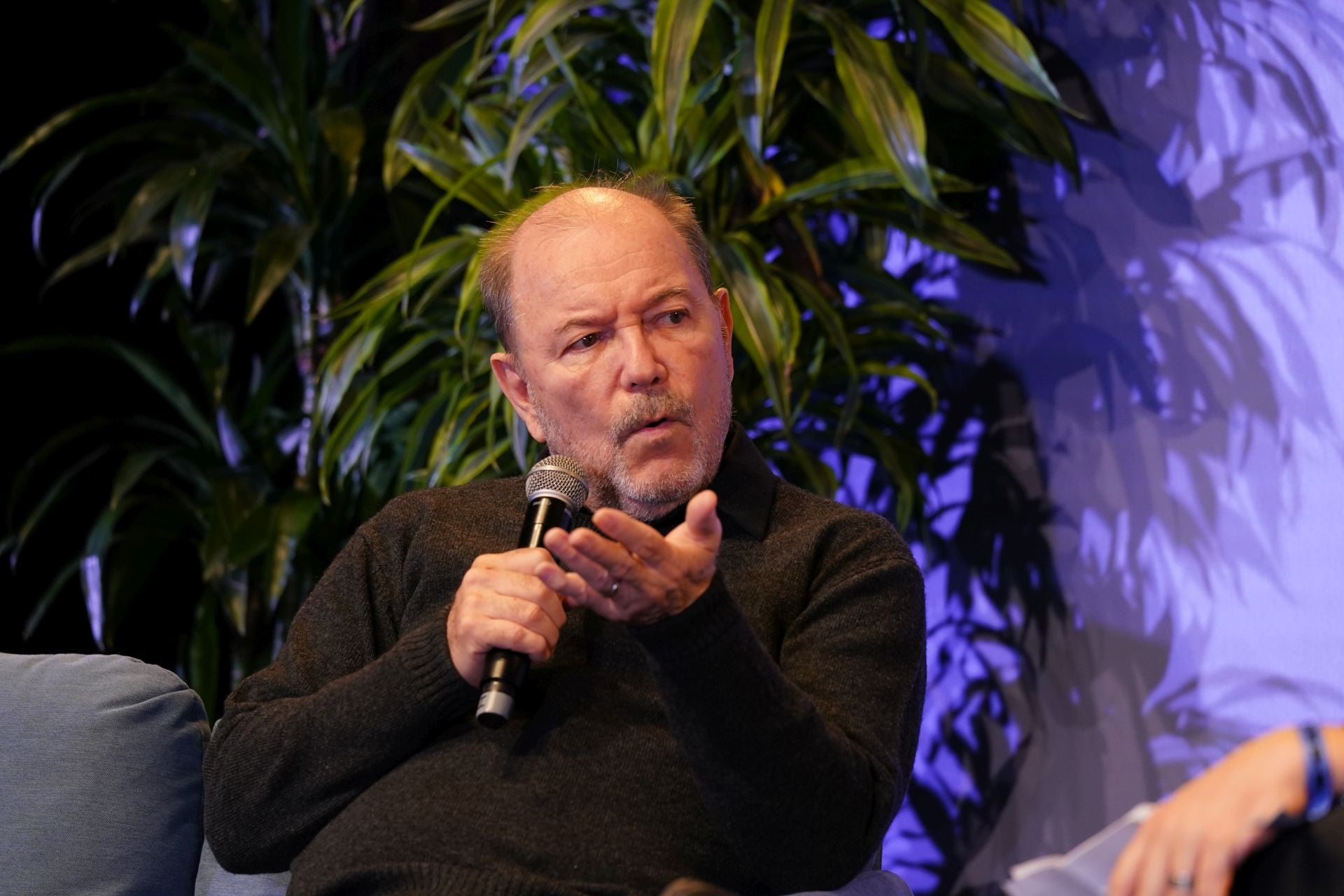 Rubén Blades, este jueves en la conferencia que ha ofrecido en BIME Pro.