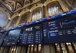 Espainiako burtsa %37a hazi da urtea hasi zenetik.