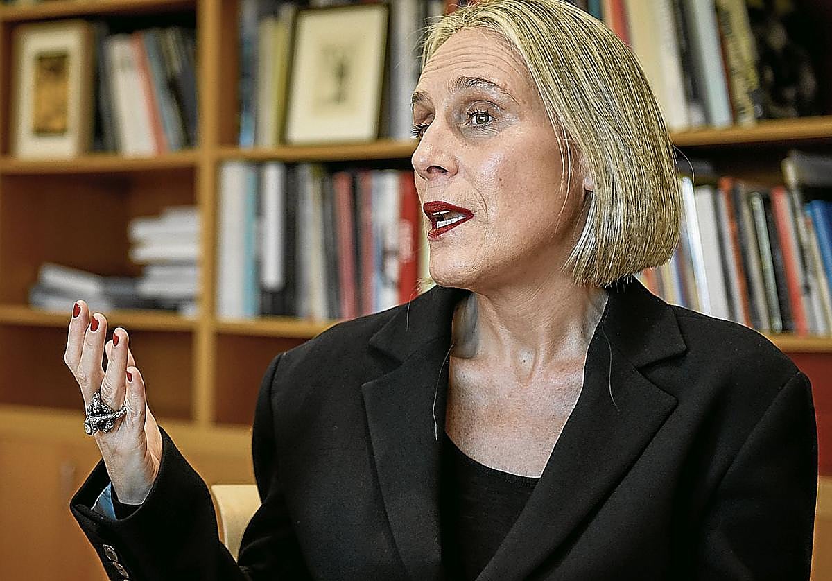 Arzalluz, durante la entrevista en su despacho.