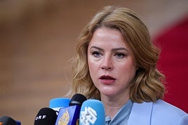 La primera ministra de Letonia, Evika Silina, en la Cumbre del Euro en Bruselas, Bélgica, el pasado 23 de octubre.