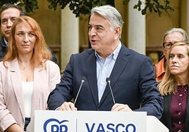 Javier de Andrés, en un acto reciente de su partido en Gernika.