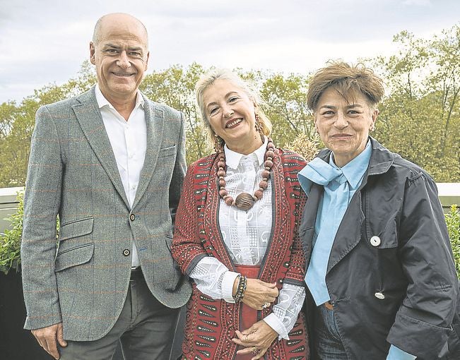 Juan Alberto Viejo, Gloria Múgica y Marian Martínez. 
