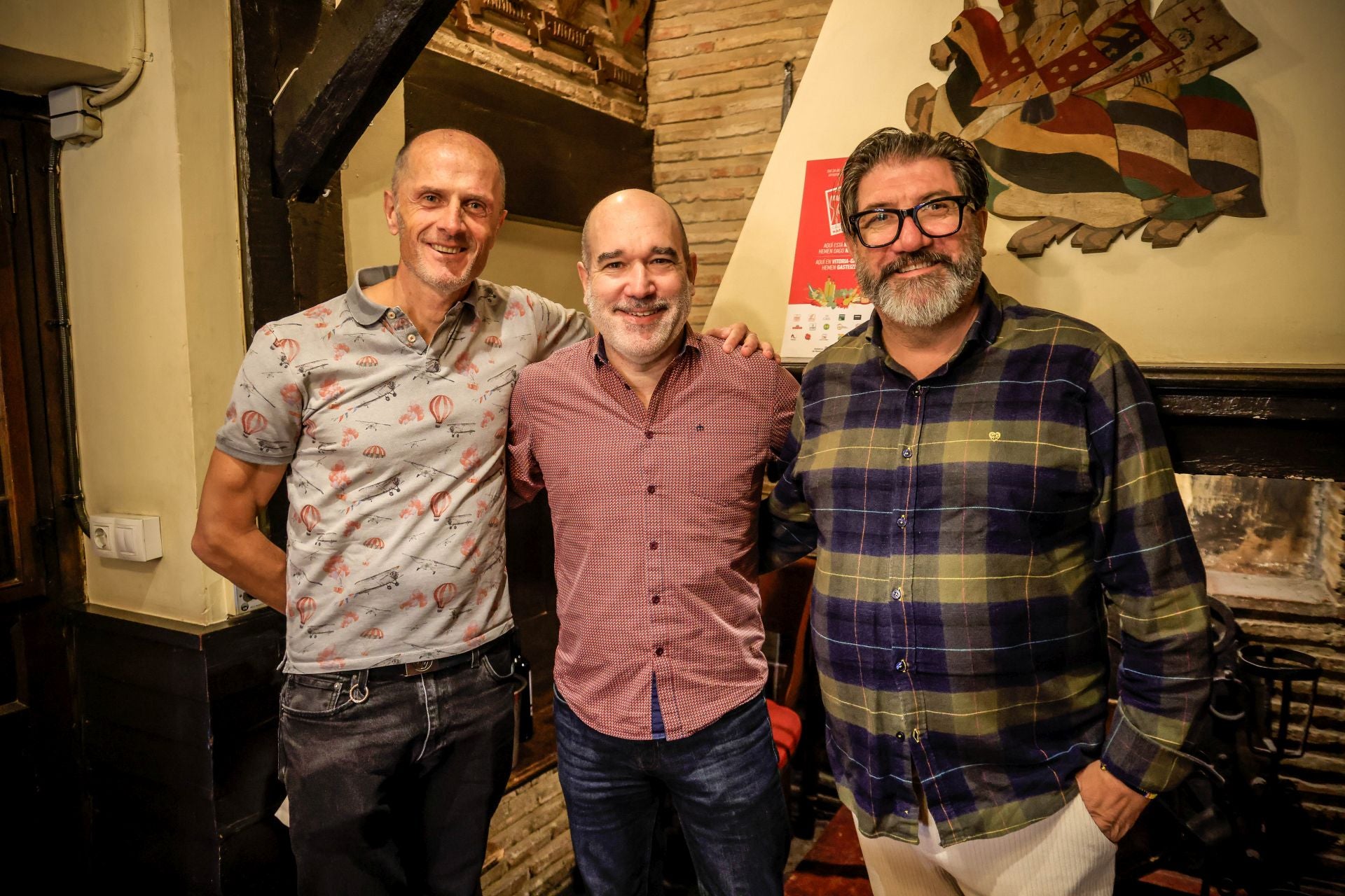 Aitor Ibabe, Gontzal Mugaburu y Carlos Antolin.