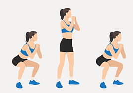 Las sentadillas son un ejercicio básico dentro del entrenamiento de fuerza.