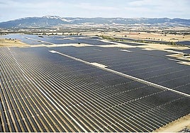 Alpha, una de las cuatro centrales que levanta Solaria en la comarca de La Bureba, con 200 megavatios ya está terminada