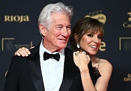 Richard Gere junto a su mujer, Alejandra Silva.