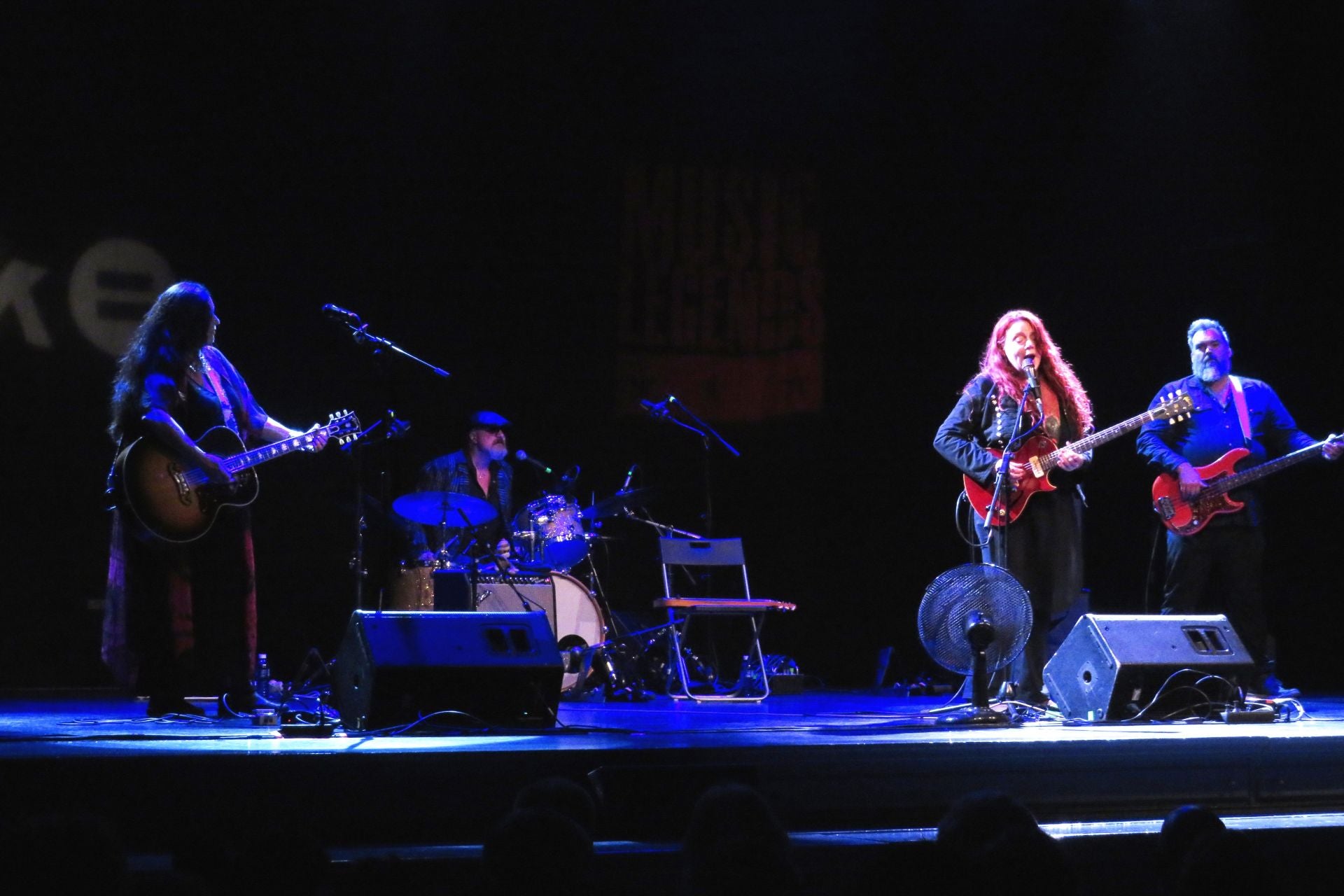 El cuarteto con Shelley King a la derecha de la foto.