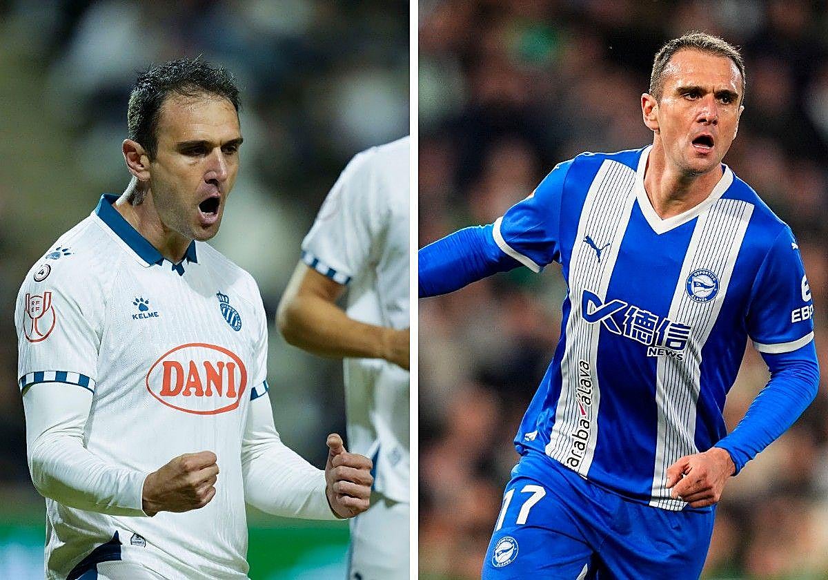 Kike García, con el Espanyol y con el Alavés.