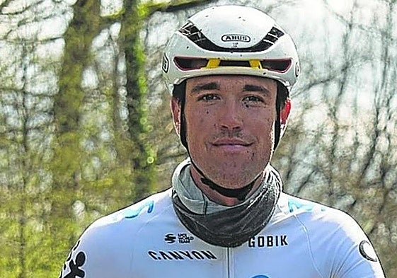 Oier Lazkano, con los colores del Red Bull-Bora, que lo ha despedido por sus «anomalías» en el pasaporte biológico.