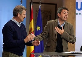 Feijóo y Mazón en un acto del partido.