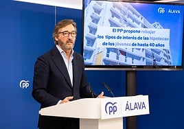 El PP pide a la Diputación de Álava que acuerde con los bancos rebajar los tipos de interés a los jóvenes