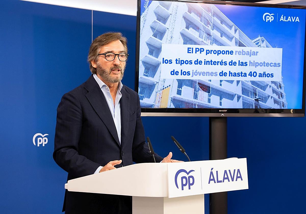 El PP pide a la Diputación de Álava que acuerde con los bancos rebajar los tipos de interés a los jóvenes