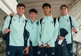 Ander Izagirre, Ibon Sánchez, Selton Sánchez y Asier Hierro.