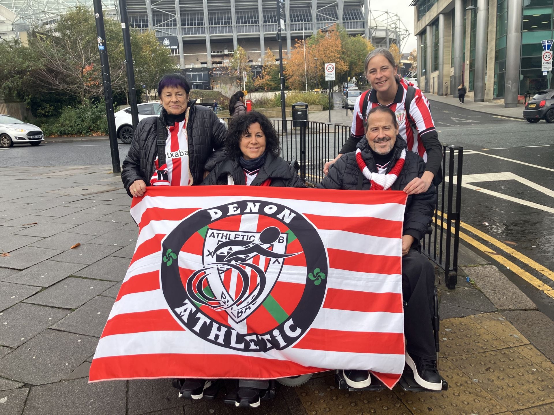 Los athleticzales presentes en Newcastle