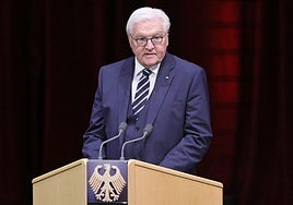 Frank-Walter Steinmeier, la semana pasada en un acto público en su país.