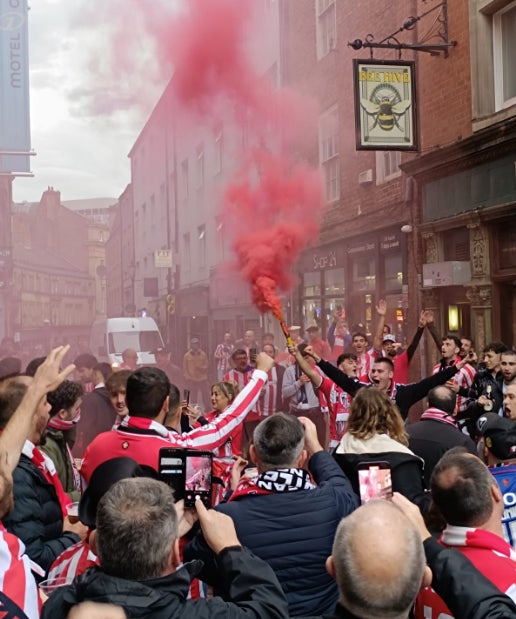 Los athleticzales presentes en Newcastle
