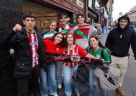Los erasmus del Athletic que han viajado a Newcastle desde Croacia
