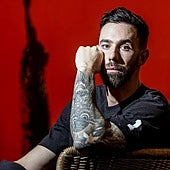 Vildoza posa en el hotel de concentración horas antes de volver a pisar el Buesa Arena.