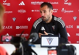 Antxon Muneta, en la previa del jueves.